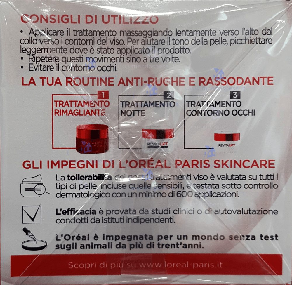 revitalift viso contorni e collo