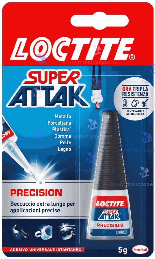 Colla Super Attak Classico Locktite 5 Grammi