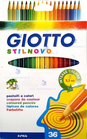 Pastelli Colorati Giotto Stilnovo 36 Pezzi
